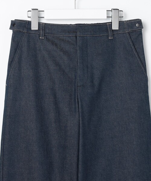 J.PRESS Ladies(J.プレス レディス)の「【WEB限定カラーあり】ハイパワーデニムツイル ワイドパンツ(その他パンツ・レディース・ベージュ系/ブラック系/ネイビー系・S/XS/XXS)」の9枚目の写真