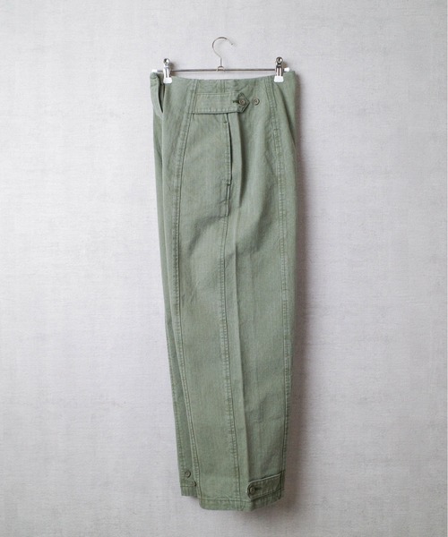 BLACK BY MOUSSY（ブラックバイマウジー）の「【PH1】【BLACK by MOUSSY】JAPAN MADE HERRINGBONE PANTS 070BA311-0020（その他パンツ・レディース・カーキ/ネイビー・1/2）」の5枚目の写真