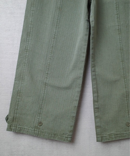 BLACK BY MOUSSY（ブラックバイマウジー）の「【PH1】【BLACK by MOUSSY】JAPAN MADE HERRINGBONE PANTS 070BA311-0020（その他パンツ・レディース・カーキ/ネイビー・1/2）」の6枚目の写真