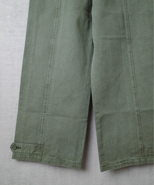 BLACK BY MOUSSY（ブラックバイマウジー）の「【PH1】【BLACK by MOUSSY】JAPAN MADE HERRINGBONE PANTS 070BA311-0020（その他パンツ・レディース・カーキ/ネイビー・1/2）」の10枚目の写真