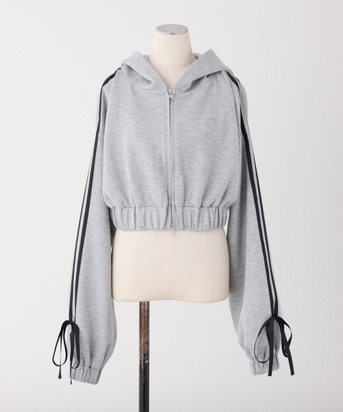 セール】サイドラインリボンパーカー（パーカー）｜one after another