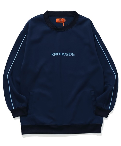 KRIFF MAYER Kid's Collection（クリフメイヤーキッズコレクション）の「【セットアップ対応可】パイピングクループルオーバー（スウェット・キッズ・ブラック/グリーン/ネイビー/グレー・150/140/130/120/170/160）」の4枚目の写真
