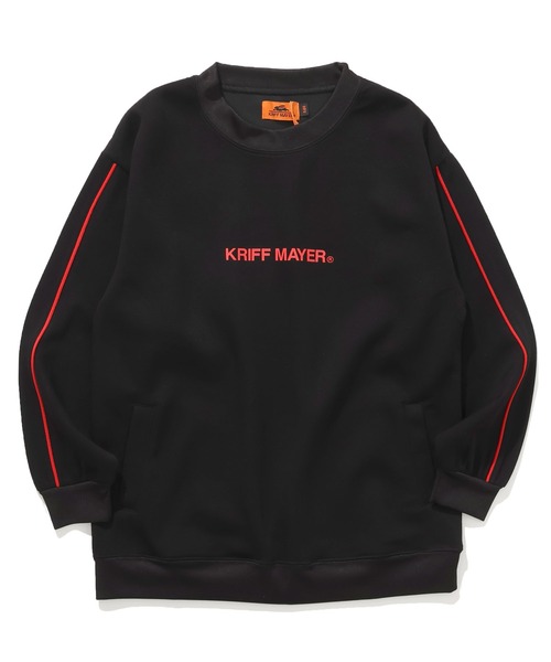 KRIFF MAYER Kid's Collection（クリフメイヤーキッズコレクション）の「【セットアップ対応可】パイピングクループルオーバー（スウェット・キッズ・ブラック/グリーン/ネイビー/グレー・150/140/130/120/170/160）」の3枚目の写真