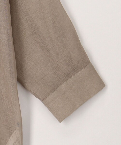 MICO COULIER（ミコクリエ）の「シアーリネンライクシャツ（シャツ/ブラウス・レディース・ベージュ/チャコールグレー/ライトブルー/ベビーピンク・38）」の19枚目の写真