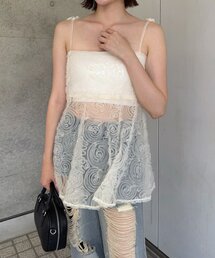 mline（エムライン）の「[mline]チュールバラキャミ（キャミソール）」