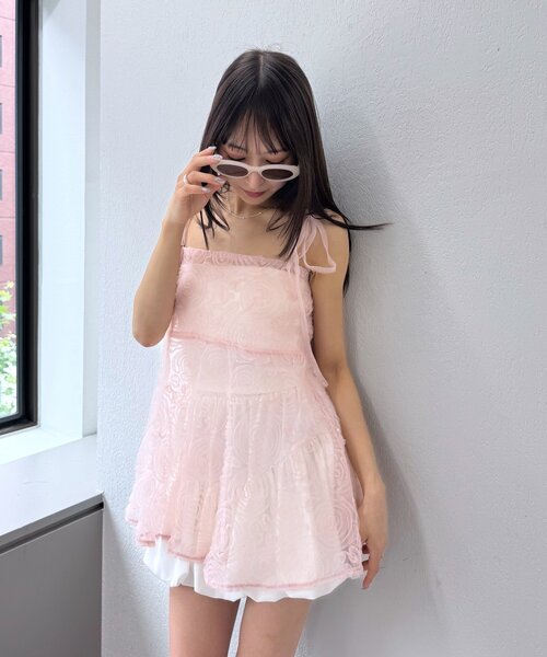 mline]チュールバラキャミ（キャミソール）｜mline（エムライン）の