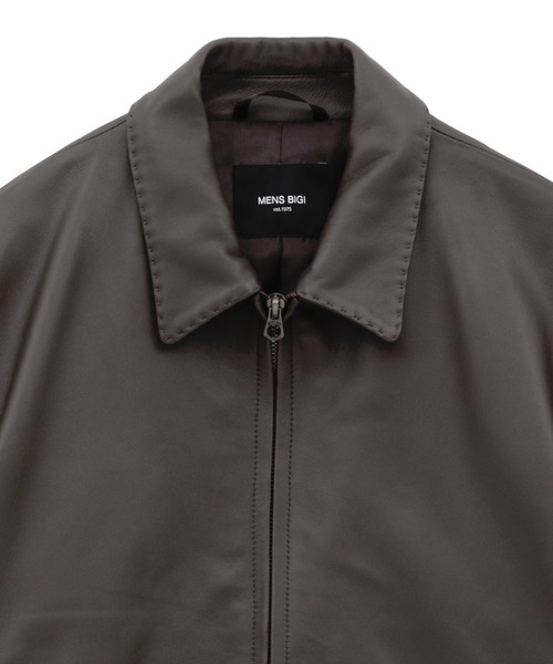 MEN'S BIGI（メンズビギ）の「クロームタンニングシープレザージャケット（ブルゾン・メンズ・ブラック・02/04/03）」の8枚目の写真