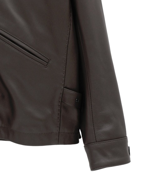 MEN'S BIGI（メンズビギ）の「クロームタンニングシープレザージャケット（ブルゾン・メンズ・ブラック・02/04/03）」の6枚目の写真