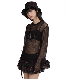 Moromoro2（モロモロ）の「サマーニットリボントップス MY0354【Moromoro2】（ニット/セーター）」