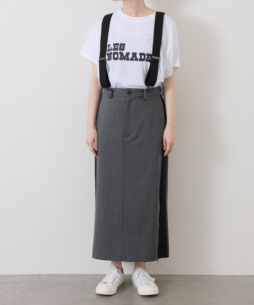 JOURNAL STANDARD LUXE(ジャーナルスタンダード ラックス)の「TRストレッチ サスペンダースカート(スカート・レディース・チャコールグレー・FREE)」の11枚目の写真