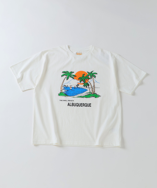 JOURNAL STANDARD(ジャーナルスタンダード)の「MALL / モール プリント Tシャツ(Tシャツ/カットソー・メンズ・ホワイト/ネイビー/ホワイト系その他/ブルー系その他・MEDIUM/LARGE)」の1枚目の写真
