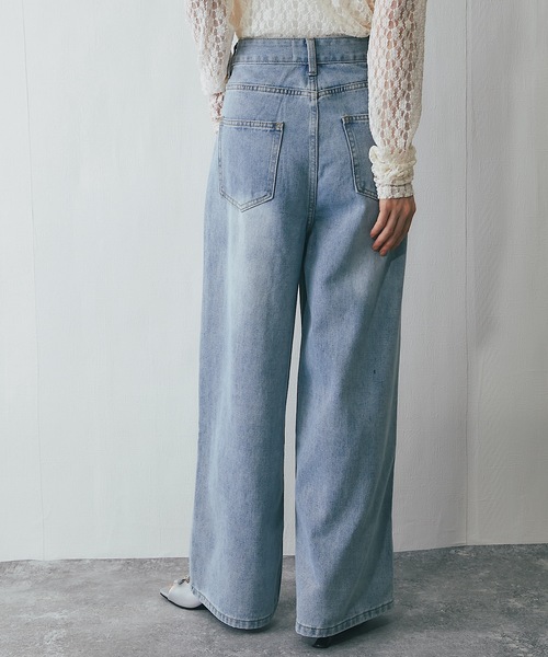 ANOTHER S（アナザーエス）の「レース付きダメージデニムパンツ（デニムパンツ・レディース・ブルー・S/M/L）」の13枚目の写真