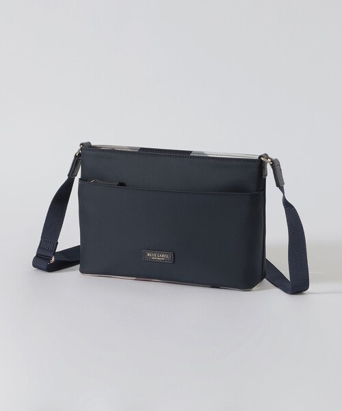 BLUE LABEL CRESTBRIDGE（ブルーレーベルクレストブリッジ）の「パーシャルクレストブリッジチェックナイロンミニショルダー（ショルダーバッグ・レディース・ブラック/ライトピンク/ダークネイビー・FREE）」の2枚目の写真
