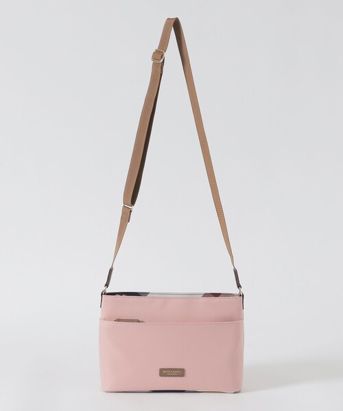 BLUE LABEL CRESTBRIDGE（ブルーレーベルクレストブリッジ）の「パーシャルクレストブリッジチェックナイロンミニショルダー（ショルダーバッグ・レディース・ブラック/ライトピンク/ダークネイビー・FREE）」の17枚目の写真