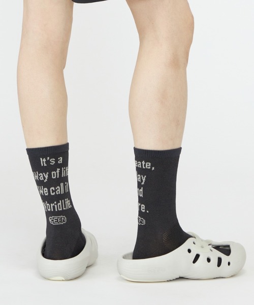 KEEN(キーン)の「WA-SHI SOCKS CREW / ワシ ソックス クルー(ソックス/靴下・メンズ・ブラック・L/M/S)」の4枚目の写真