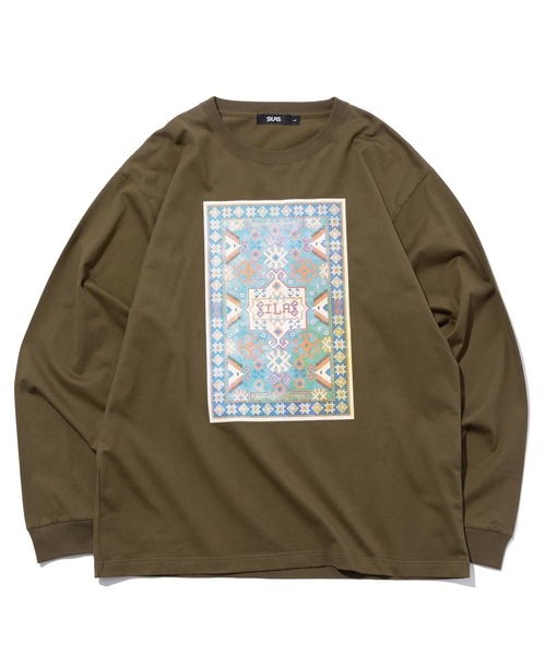 SILAS(サイラス)の「CAUCASUS L/S TEE(Tシャツ/カットソー・メンズ・ブラウン/ブルー/イエロー/ブラック・XL/L/M)」の1枚目の写真