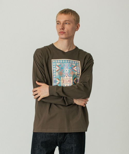 SILAS(サイラス)の「CAUCASUS L/S TEE(Tシャツ/カットソー・メンズ・ブラウン/ブルー/イエロー/ブラック・XL/L/M)」の16枚目の写真
