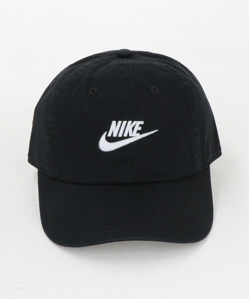 NIKE（ナイキ）の「＜NIKE＞アンストラクチャード フューチュラ ウォッシュ キャップ / キッズ（キャップ・キッズ・ブラック・FREE）」の2枚目の写真
