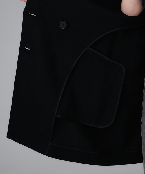 UNTITLED（アンタイトル）の「【セットアップ可/洗える】スラブテーラードカラージレ（ベスト・レディース・ブラウン系その他/ブラック・48/44/04/02/01/00）」の10枚目の写真