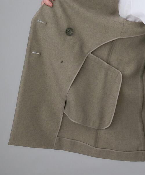 UNTITLED（アンタイトル）の「【セットアップ可/洗える】スラブテーラードカラージレ（ベスト・レディース・ブラウン系その他/ブラック・48/44/04/02/01/00）」の17枚目の写真