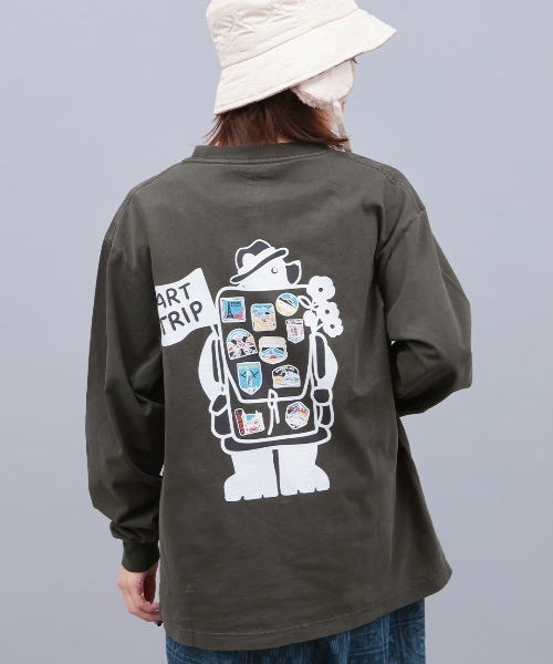 チチカカ(チチカカ)の「COBMASTER トリップベアプリントロングTシャツ(Tシャツ/カットソー・メンズ・ブラック/ブラウン/ホワイト・FREE)」の3枚目の写真