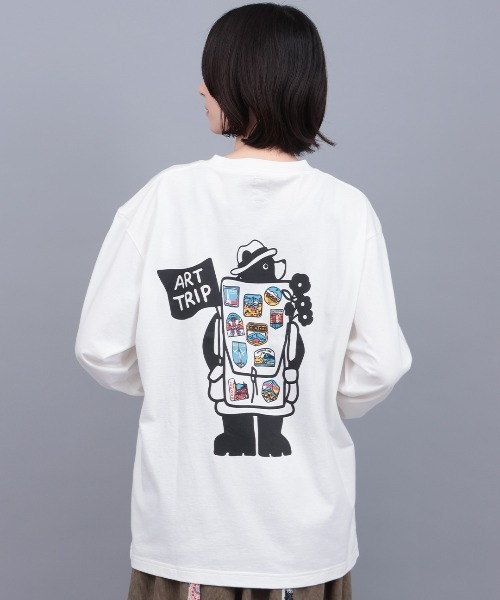 チチカカ(チチカカ)の「COBMASTER トリップベアプリントロングTシャツ(Tシャツ/カットソー・メンズ・ブラック/ブラウン/ホワイト・FREE)」の22枚目の写真
