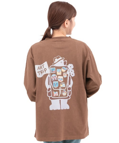 チチカカ(チチカカ)の「COBMASTER トリップベアプリントロングTシャツ(Tシャツ/カットソー・メンズ・ブラック/ブラウン/ホワイト・FREE)」の9枚目の写真