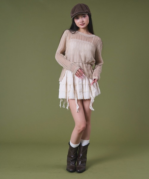 dispark(ディスパーク)の「DISPARK/ティアードイレヘムスカパン(スカート・レディース・ベージュ/カーキ・FREE)」の13枚目の写真