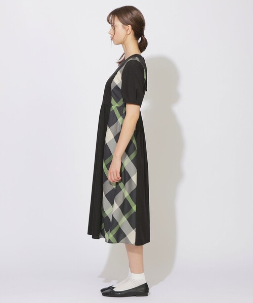 CB CRESTBRIDGE（シービークレストブリッジ）の「パーシャルチェックワンピース（ワンピース・レディース・レッド系その他4/ブラック・M/S）」の20枚目の写真