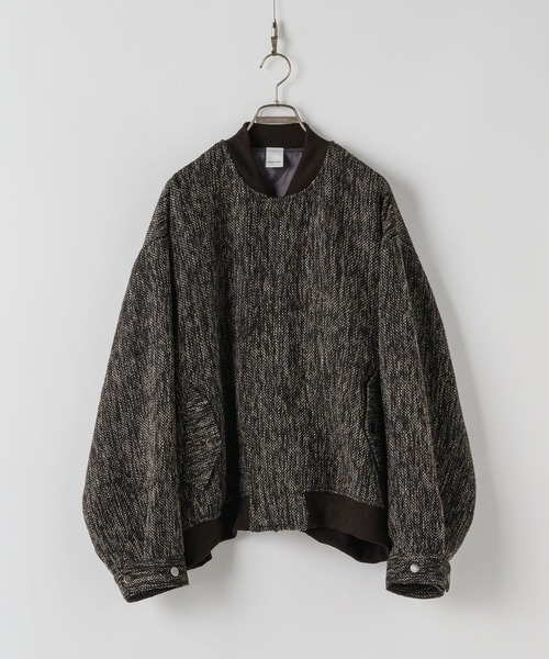 CASPER JOHN(キャスパージョン)の「Boucle MA-1 / ブークレMA-1(MA-1・メンズ・ブラウン/ブラック系/ブラック・LARGE/MEDIUM/SMALL/X-SMALL)」の7枚目の写真