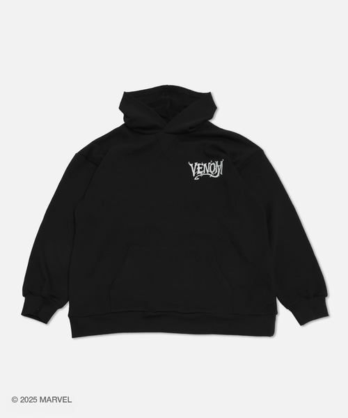 MARVEL（マーベル）の「〈ヴェノム〉バックプリント 裏毛パーカー（パーカー・メンズ・ブラック・MEDIUM/LARGE）」の6枚目の写真