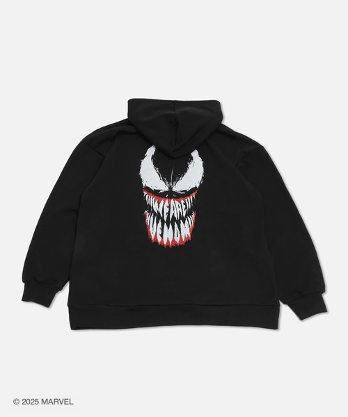MARVEL（マーベル）の「〈ヴェノム〉バックプリント 裏毛パーカー（パーカー・メンズ・ブラック・MEDIUM/LARGE）」の7枚目の写真