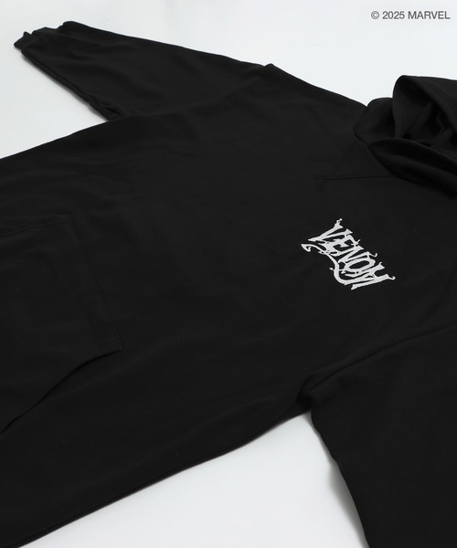 MARVEL（マーベル）の「〈ヴェノム〉バックプリント 裏毛パーカー（パーカー・メンズ・ブラック・MEDIUM/LARGE）」の8枚目の写真