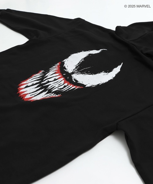 MARVEL（マーベル）の「〈ヴェノム〉バックプリント 裏毛パーカー（パーカー・メンズ・ブラック・MEDIUM/LARGE）」の9枚目の写真