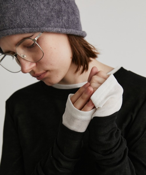 Auntie Rosa Holiday（アンティローザホリデー）の「シアーリブサムホールプルオーバー（Tシャツ/カットソー・レディース・ブラウン/ピンク/グレー/アイボリー/ブラック・FREE）」の17枚目の写真