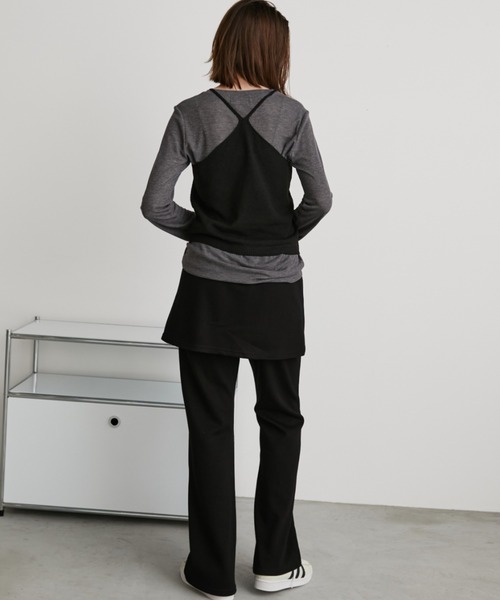 Auntie Rosa Holiday（アンティローザホリデー）の「シアーリブサムホールプルオーバー（Tシャツ/カットソー・レディース・ブラウン/ピンク/グレー/アイボリー/ブラック・FREE）」の22枚目の写真