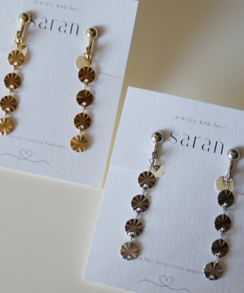 CERCA（チェルカ）の「saran jewelry/04 circle イヤリング（イヤリング・レディース・シルバー/ゴールド・FREE）」の3枚目の写真
