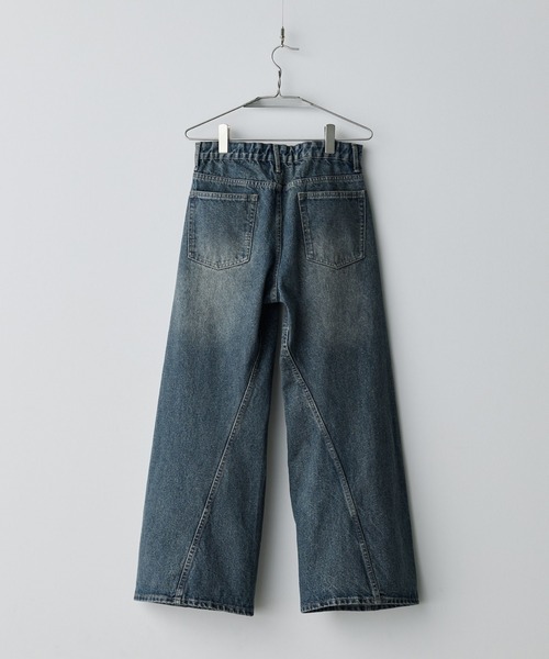 CURVED FLARE BAGGY DENIM（デニムパンツ）｜WYM LIDNM（ウィム