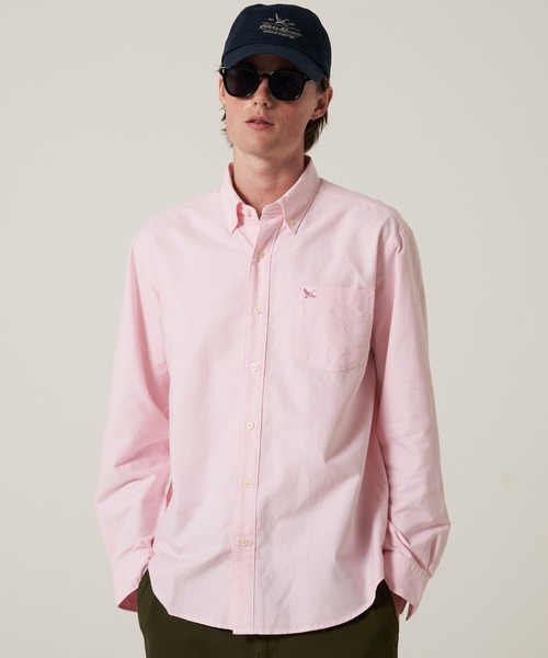 epa エパ　オックスフォードシャツ ピンク セール】オックスフォード 刺繍 ボタンダウンシャツ（シャツ/ブラウス