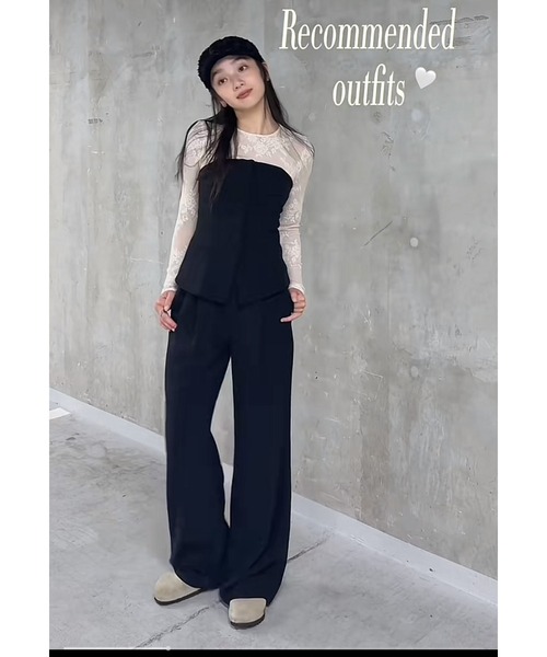 タイムセール　週末限定価格　シアージャガードトップス Fit more シアージャガード花柄パイピングトップス レディース