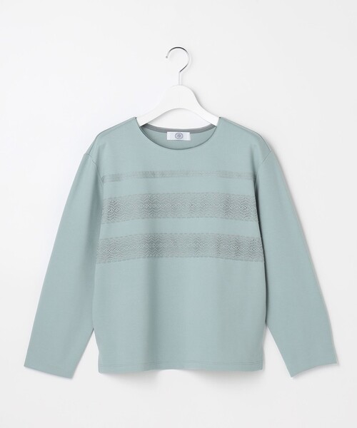 J.PRESS Ladies(J.プレス レディス)の「アモーレポンチ レース カットソー(Tシャツ/カットソー・レディース・ライトグリーン系/アイボリー系/ライトグレー系/グレー系・SMALL)」の18枚目の写真