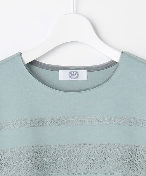 J.PRESS Ladies(J.プレス レディス)の「アモーレポンチ レース カットソー(Tシャツ/カットソー・レディース・ライトグリーン系/アイボリー系/ライトグレー系/グレー系・SMALL)」の20枚目の写真