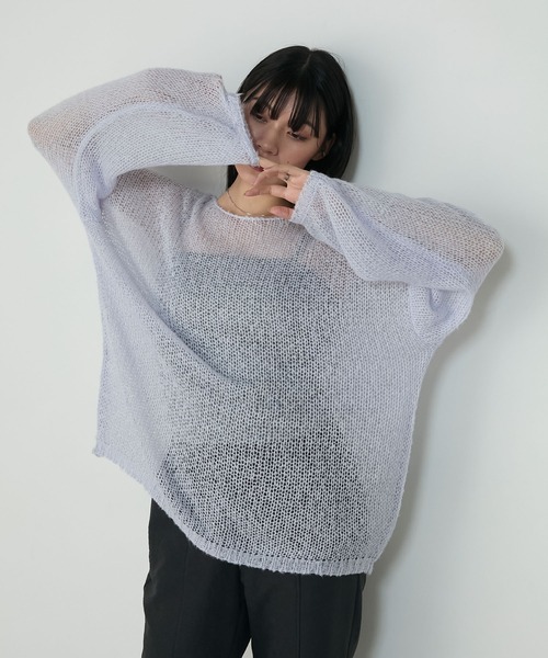 【forksy.】ローゲージシアーニットプルオーバー