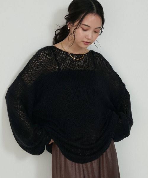 【forksy.】ローゲージシアーニットプルオーバー