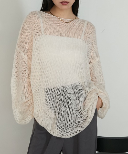 forksy.】ローゲージシアーニットプルオーバー forksy.│MONO-MART