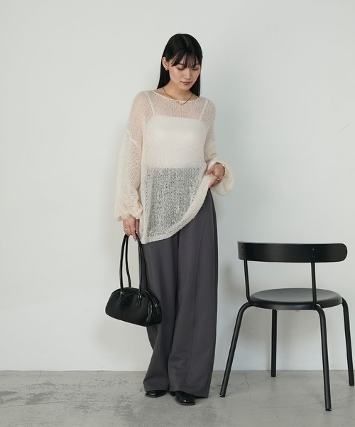 forksy.】ローゲージシアーニットプルオーバー forksy.│MONO