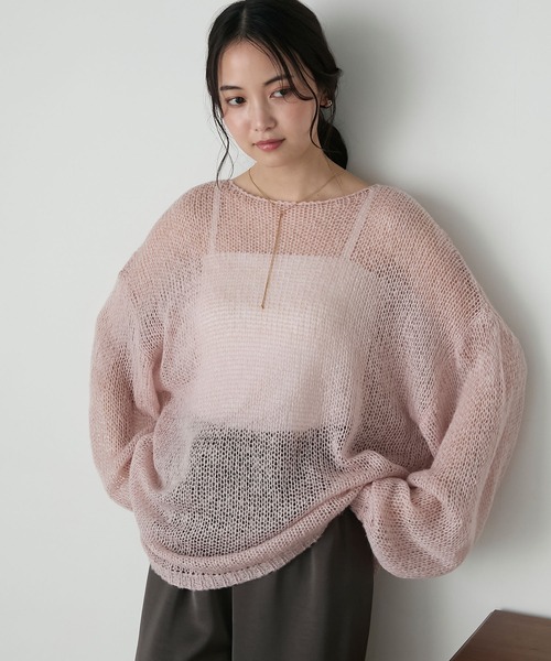 forksy.】ローゲージシアーニットプルオーバー forksy.│MONO