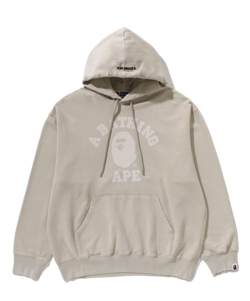 GARMENT DYE COLLEGE PULLOVER HOODIE（パーカー）｜A BATHING