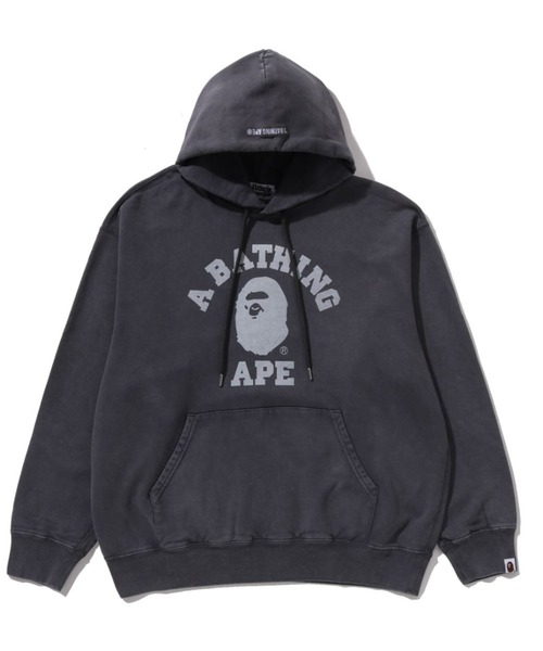 GARMENT DYE COLLEGE PULLOVER HOODIE（パーカー）｜A BATHING