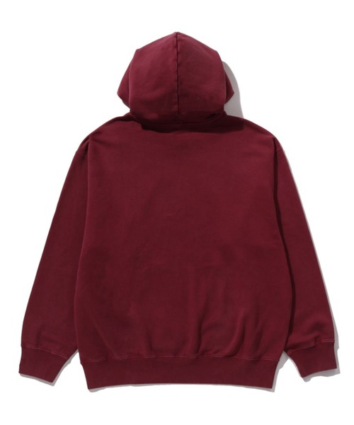 A BATHING APE（アベイシングエイプ）の「GARMENT DYE COLLEGE PULLOVER HOODIE（パーカー・メンズ・バーガンディー/チャコール/ベージュ・MEDIUM/X-LARGE/SMALL/XX-LARGE/LARGE）」の6枚目の写真